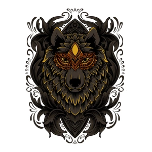 Kurt Sticker 10x10 cmRenkli Sticker