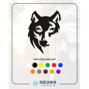 Kurt Sticker 17x17 Cm Siyah