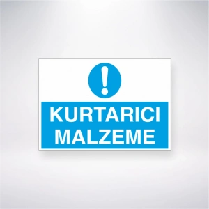 Kurtarıcı Malzeme Sticker 20X28 Cm