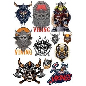 Kuru Kafa Vikings Sticker Set 11 Parça Telefon, Tablet, Defter, Laptop Sticker
