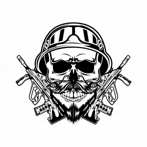 Kurukafa 11 Sticker 10x10 cmRenkli Sticker