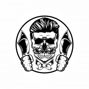 Kurukafa 6 Sticker 10x10 cmRenkli Sticker