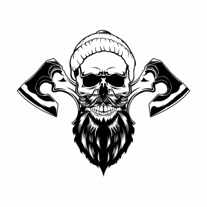 Kurukafa 7 Sticker 10x10 cmRenkli Sticker