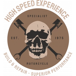 Kurukafa Specialist Motorcycle Sticker 10x10 cmRenkli Sticker