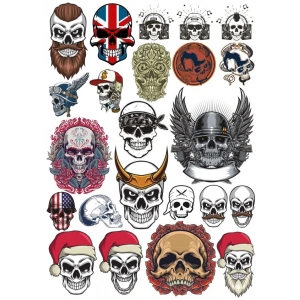 Kurukafa Sticker Set 7 22 Parça Telefon, Tablet, Defter, Laptop Sticker