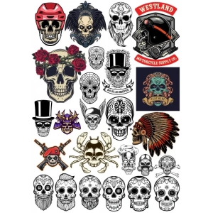 Kurukafa Sticker Set 8 22 Parça Telefon, Tablet, Defter, Laptop Sticker