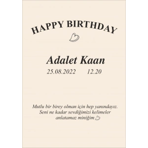 Sade Doğum Günü Afişi 100X150 cm