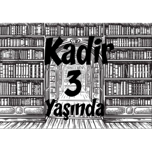 Kütüphane Doğum Günü Afişi 100X150 cm