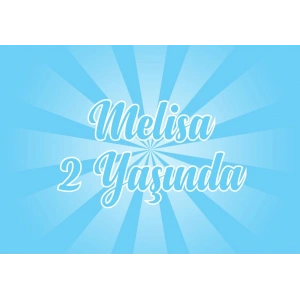 Mavi Doğum Günü Afişi 70X100 cm