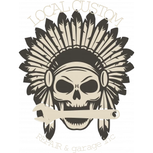 Local Custom Kurukafa Sticker 10x10 cmRenkli Sticker