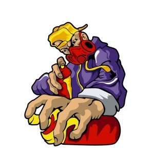 dj  10x10 cm Renkli Sticker