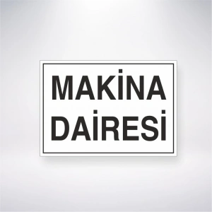 Makine Dairesi Sticker 20X28 Cm
