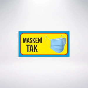 Maskeni Tak 20x10 Sticker 20X28 Cm
