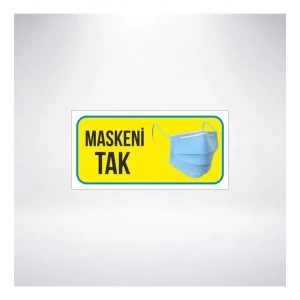 Maskeni Tak 20x10 Sticker 20X28 Cm