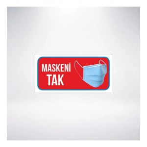 Maskeni Tak 20x10 Sticker 20X28 Cm