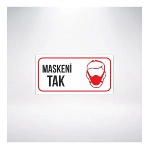 Maskeni Tak 20x10 Sticker 20X28 Cm