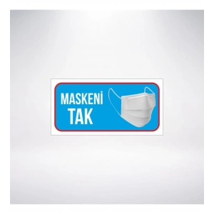 Maskeni Tak 20x10 Sticker 20X28 Cm