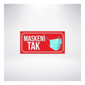 Maskeni Tak 20x10 Sticker 20X28 Cm