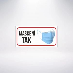 Maskeni Tak 20x10 Sticker 20X28 Cm