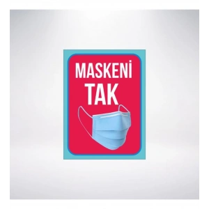 Maskeni Tak Sticker 20X28 Cm