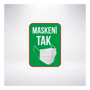 Maskeni Tak Sticker 20X28 Cm