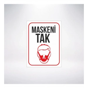 Maskeni Tak Sticker 20X28 Cm