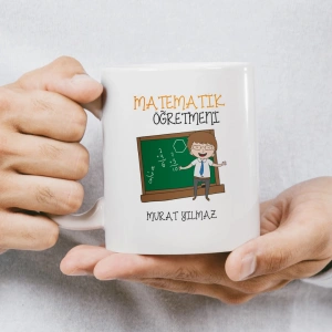 Matematik Öğretmeni İsme Özel Kupa