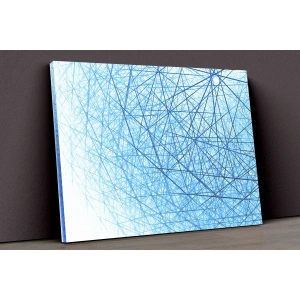 Mavi Çizigiler Duvar Kanvas