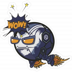 Bomba Sticker 10x10 cmRenkli Sticker