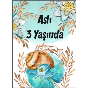 Mavi Saylangoz Temalı Doğum Günü Afişi 50X70 cm