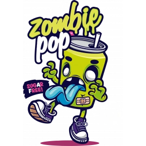 zombie kutu içecek sticker 10x10 cmRenkli Sticker