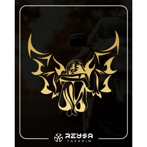 Melek Araba Sticker 17x17 Cm Gold