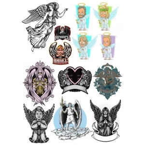 Melek Sticker Set 13 Parça Telefon, Tablet, Defter, Laptop Sticker