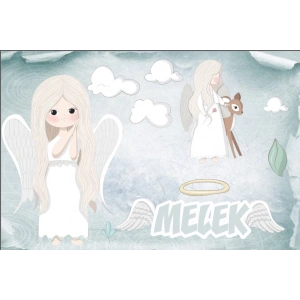 Melek Temalı Doğum Günü Afişi 50X70 cm