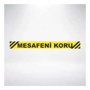 Mesafeni koru 100x10 Sticker 20X28 Cm
