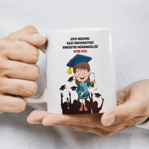 Mezunlara Özel İsimli Kupa