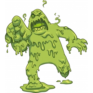 miKROP Zombi Sticker 10x10 cmRenkli Sticker