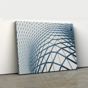 Modern Geometrik Metal Kubbe Mimarisi Kanvas Tablo