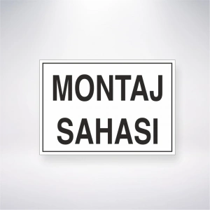 Montaj Sahası Sticker 20X28 Cm
