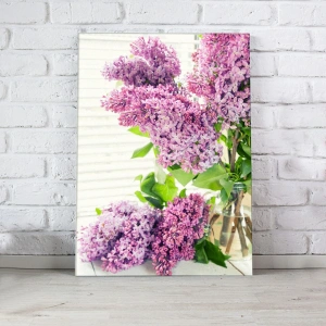 Mor Çiçekler Kanvas