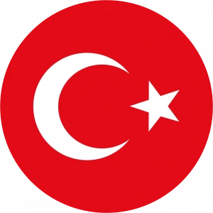 Türkiye Bayrağı Sticker 10x10 cmRenkli Sticker