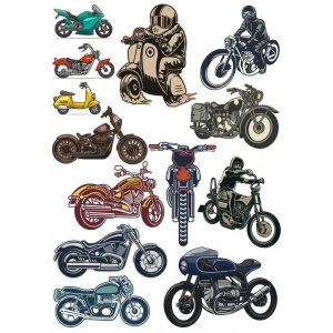 Motorcu Motorlar Sticker Set 15 Parça Telefon, Tablet, Defter, Laptop Sticker
