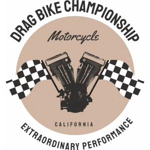 Motorcycle California Sticker 10x10 cmRenkli Sticker
