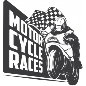 Motorcycle Rices Sticker 10x10 cmRenkli Sticker
