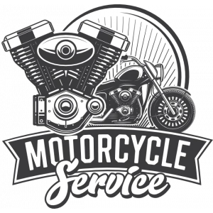 Motorcycle Service Sticker 10x10 cmRenkli Sticker