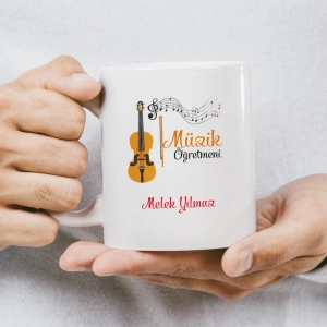 Müzik Öğretmeni İsme Özel Kupa