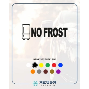 No Frost Araba Sticker 17x17 Cm Siyah