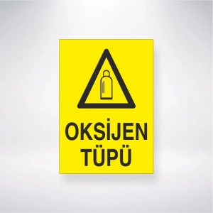 Oksijen Tüpü Sticker 20X28 Cm