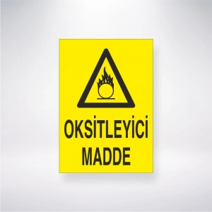 Oksitleyici Madde Sticker 20X28 Cm