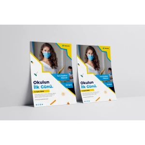 Okulun İlk Günü Broşür Tasarımı